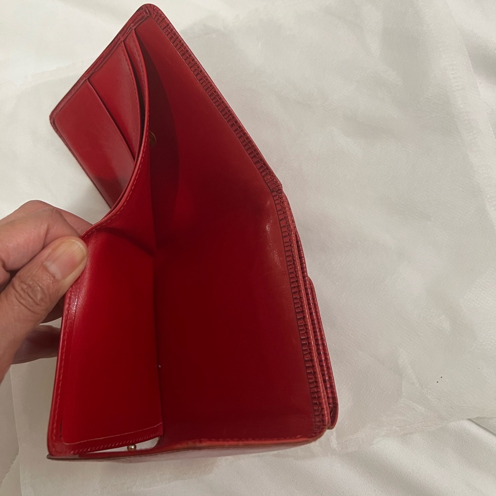 Authentic Red LV Wallet - Picture 7 of 10